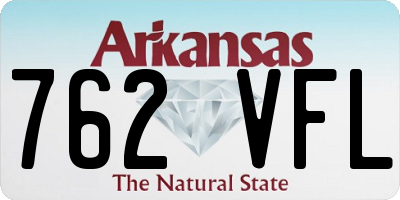 AR license plate 762VFL