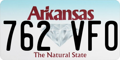 AR license plate 762VFO