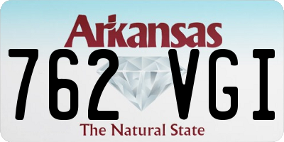 AR license plate 762VGI