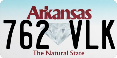 AR license plate 762VLK