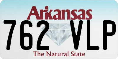 AR license plate 762VLP