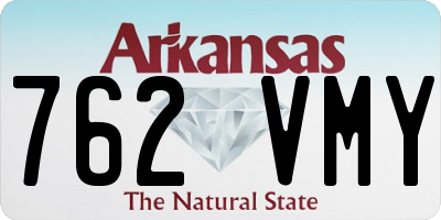 AR license plate 762VMY