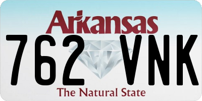 AR license plate 762VNK