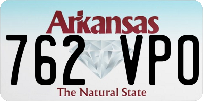 AR license plate 762VPO