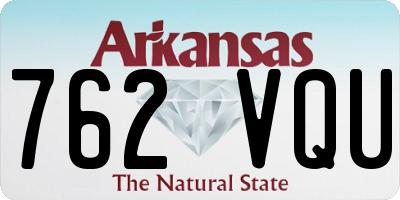 AR license plate 762VQU