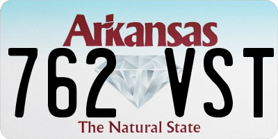 AR license plate 762VST