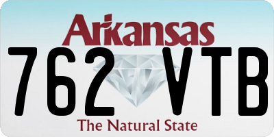 AR license plate 762VTB