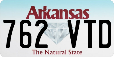 AR license plate 762VTD