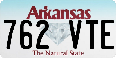 AR license plate 762VTE