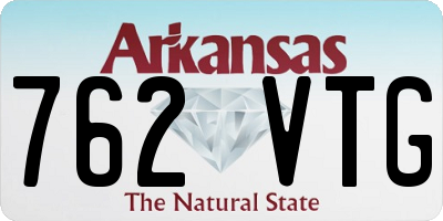 AR license plate 762VTG