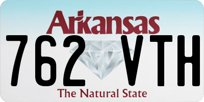 AR license plate 762VTH