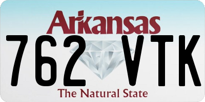 AR license plate 762VTK