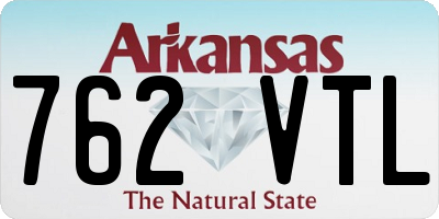 AR license plate 762VTL