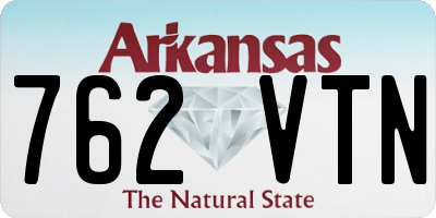AR license plate 762VTN