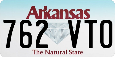 AR license plate 762VTO