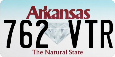 AR license plate 762VTR