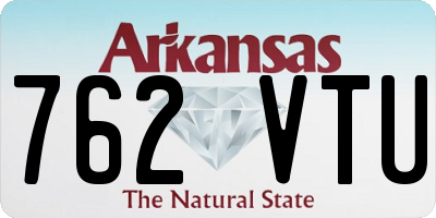 AR license plate 762VTU