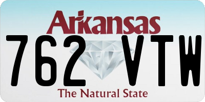 AR license plate 762VTW