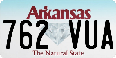 AR license plate 762VUA
