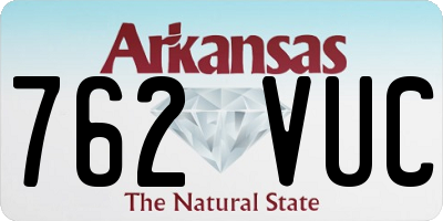 AR license plate 762VUC
