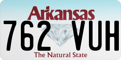 AR license plate 762VUH