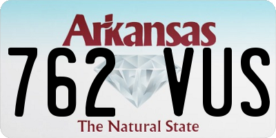 AR license plate 762VUS