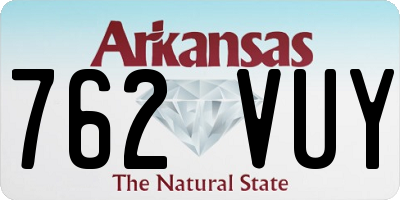 AR license plate 762VUY