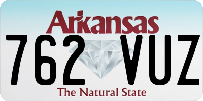 AR license plate 762VUZ