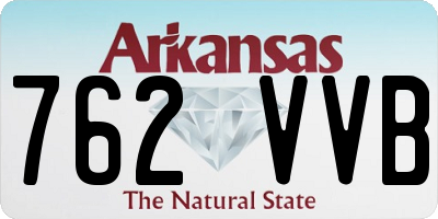 AR license plate 762VVB