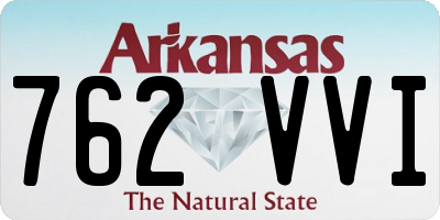 AR license plate 762VVI