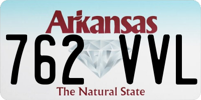 AR license plate 762VVL