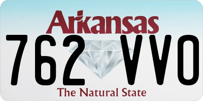 AR license plate 762VVO