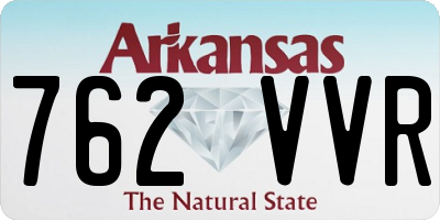 AR license plate 762VVR