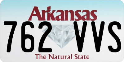 AR license plate 762VVS