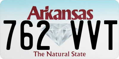 AR license plate 762VVT