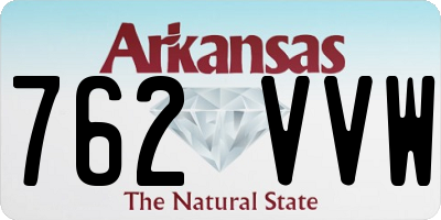 AR license plate 762VVW