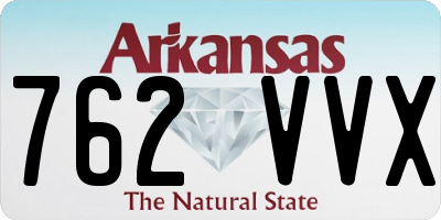 AR license plate 762VVX