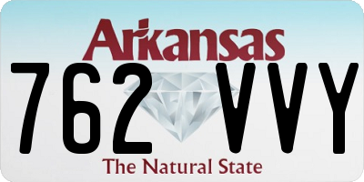 AR license plate 762VVY