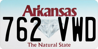 AR license plate 762VWD
