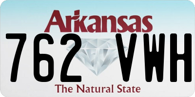 AR license plate 762VWH