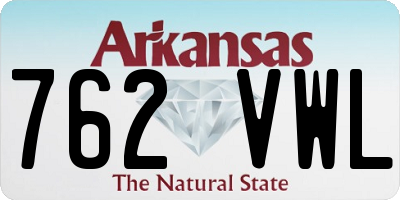AR license plate 762VWL