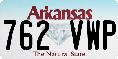 AR license plate 762VWP