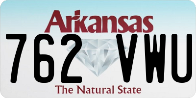AR license plate 762VWU