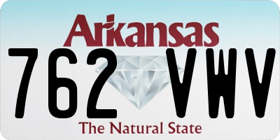 AR license plate 762VWV