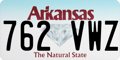 AR license plate 762VWZ