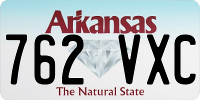 AR license plate 762VXC