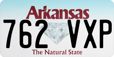 AR license plate 762VXP