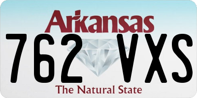 AR license plate 762VXS
