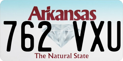 AR license plate 762VXU