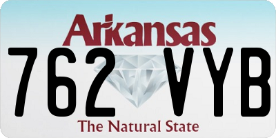 AR license plate 762VYB